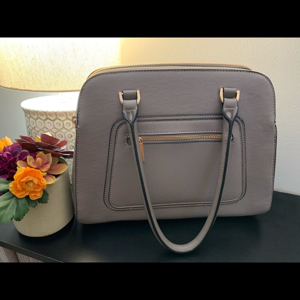 A New Day Gray Shoulder Purse